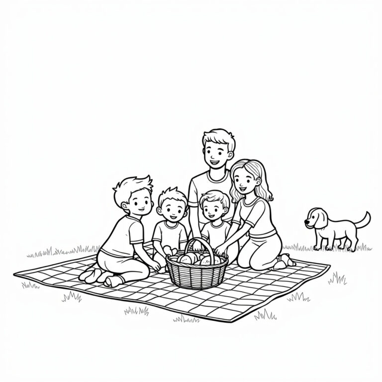 Family Coloring Pages - Page 1