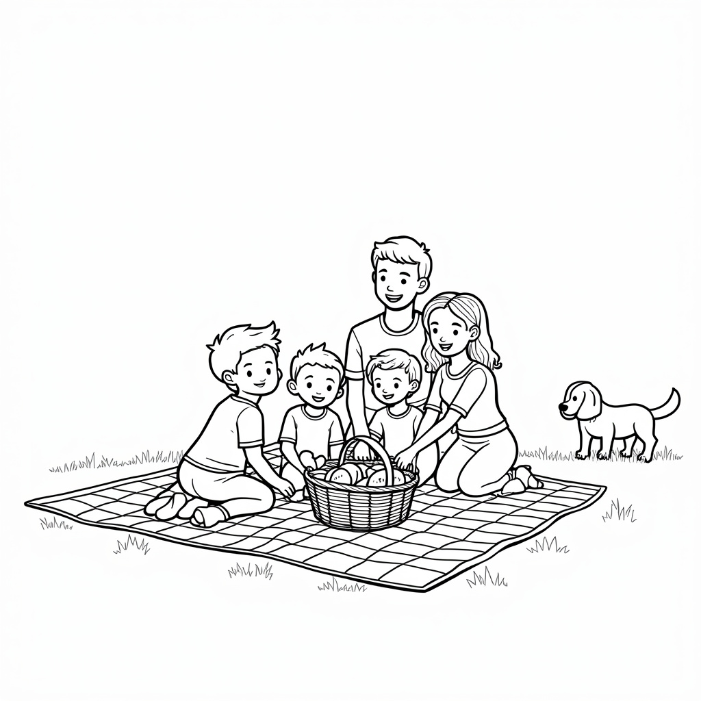 Family Coloring Pages - Page 1