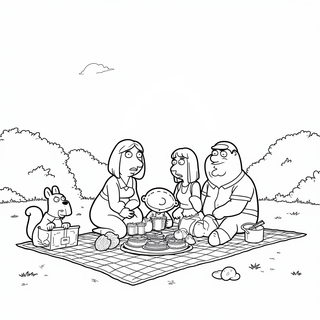 Family Guy Coloring Pages - Page 1