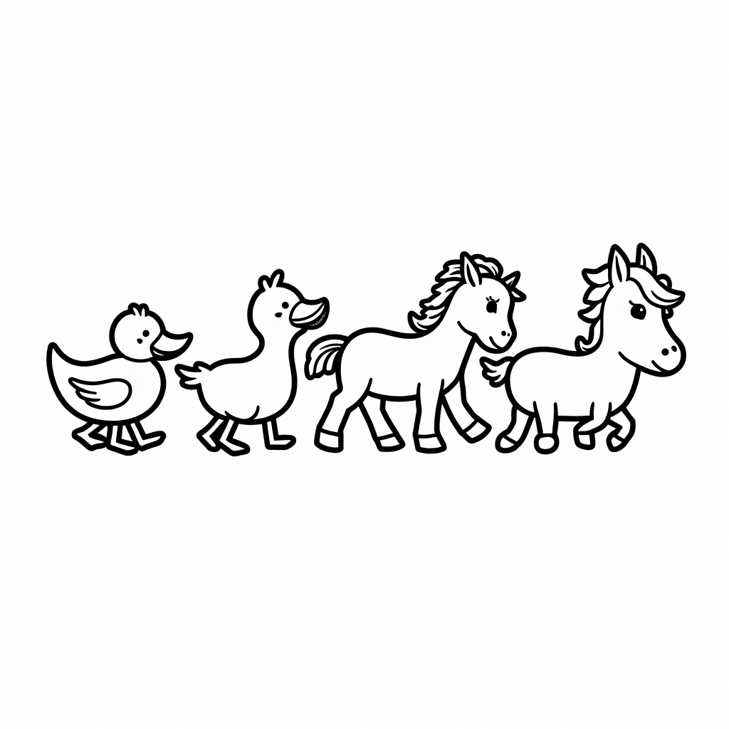 Farm Animal Coloring Pages - Page 2