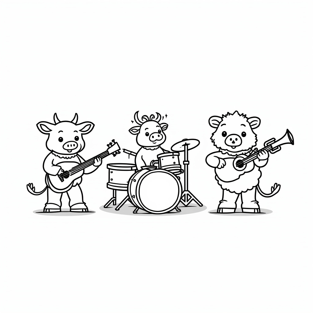 Farm Animal Coloring Pages - Page 4