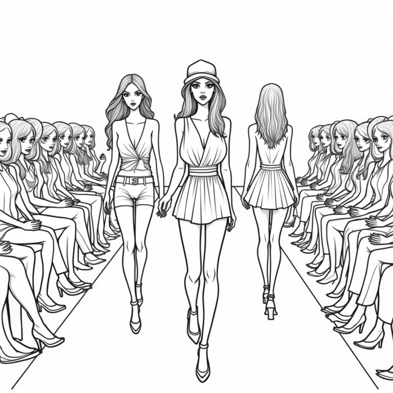 Fashion Coloring Pages - Page 1
