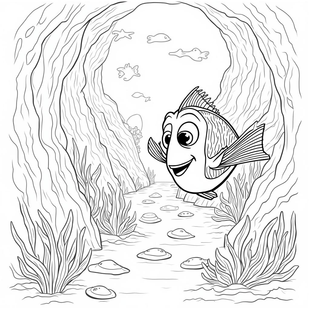 Finding Dory Coloring Pages - Page 3