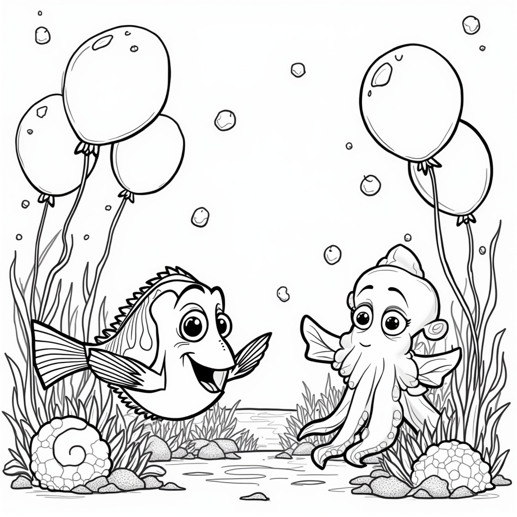 Finding Dory Coloring Pages - Page 4
