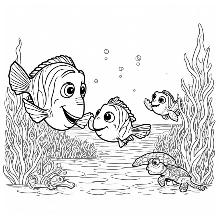 Finding Nemo Coloring Pages - Page 1
