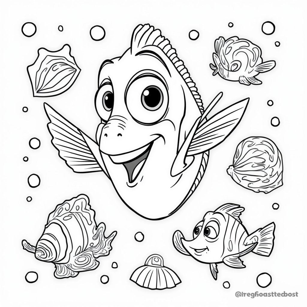 Finding Nemo Coloring Pages - Page 2