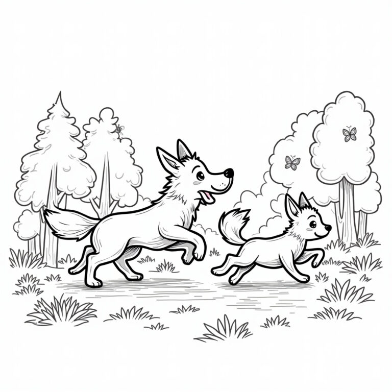 Fox And The Hound Coloring Pages - Page 1