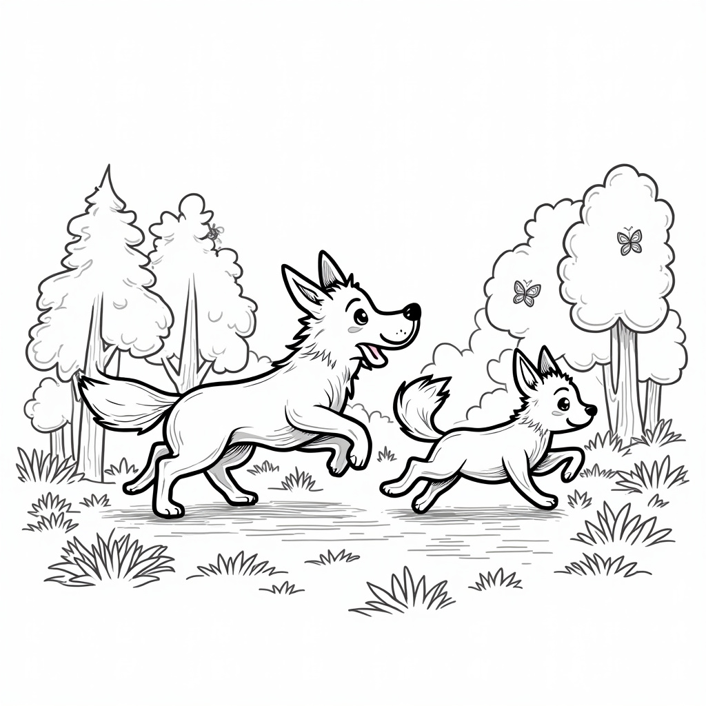 Fox And The Hound Coloring Pages - Page 1