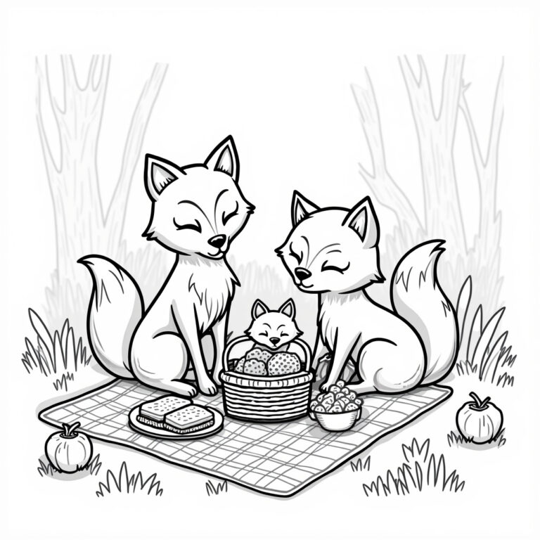 Fox Coloring Pages - Page 1