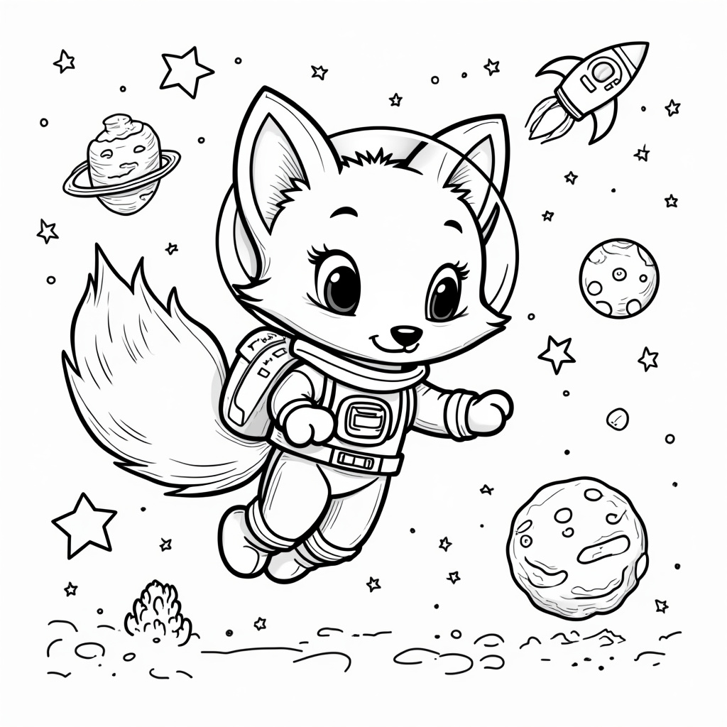 Fox Coloring Pages - Page 2