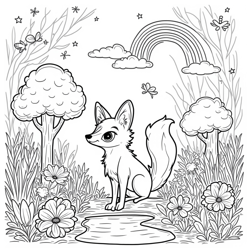 Fox Coloring Pages - Page 3