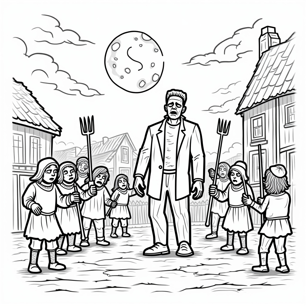 Frankenstein Coloring Pages - Page 3