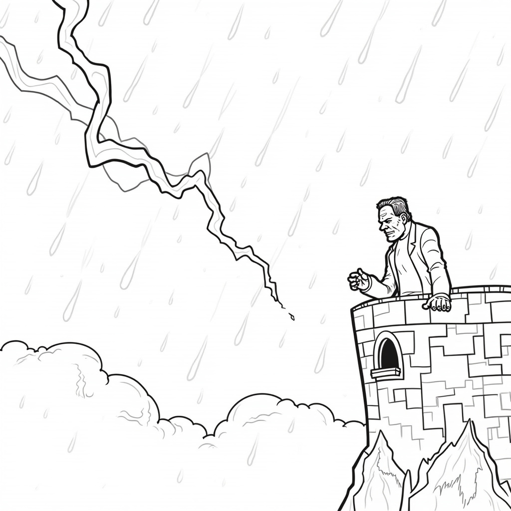Frankenstein Coloring Pages - Page 4