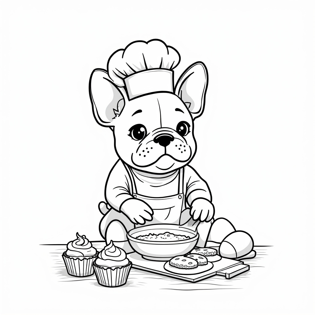 French Bulldog Coloring Pages - Page 2
