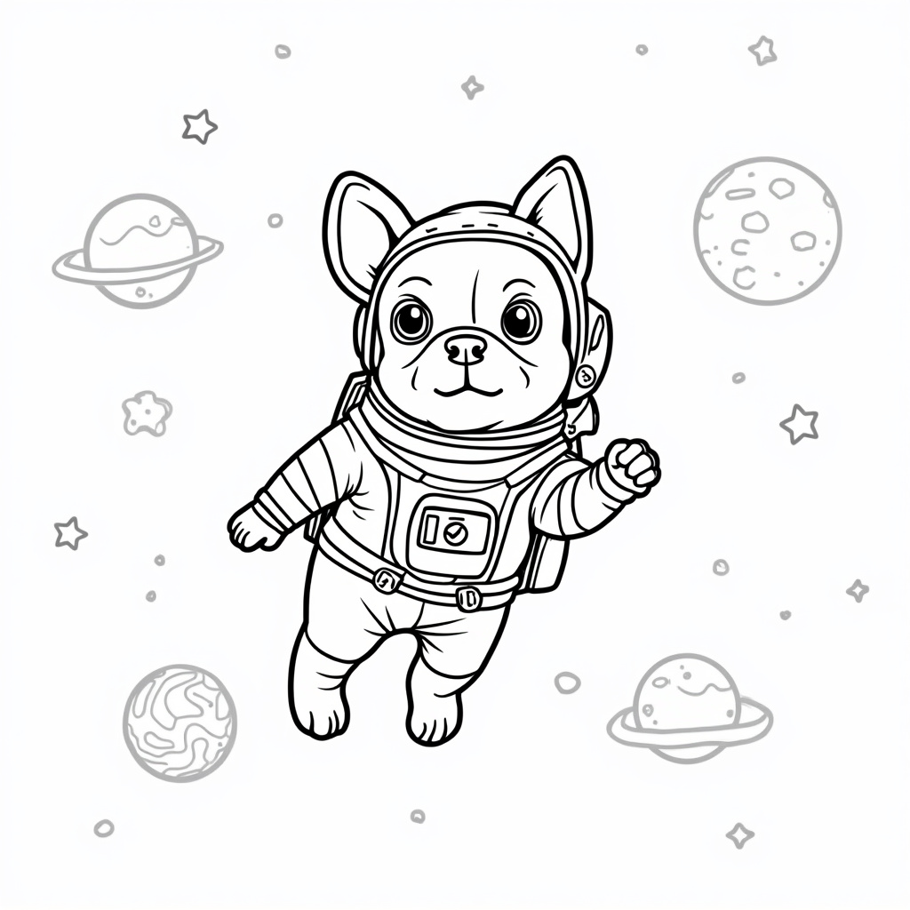 French Bulldog Coloring Pages - Page 3