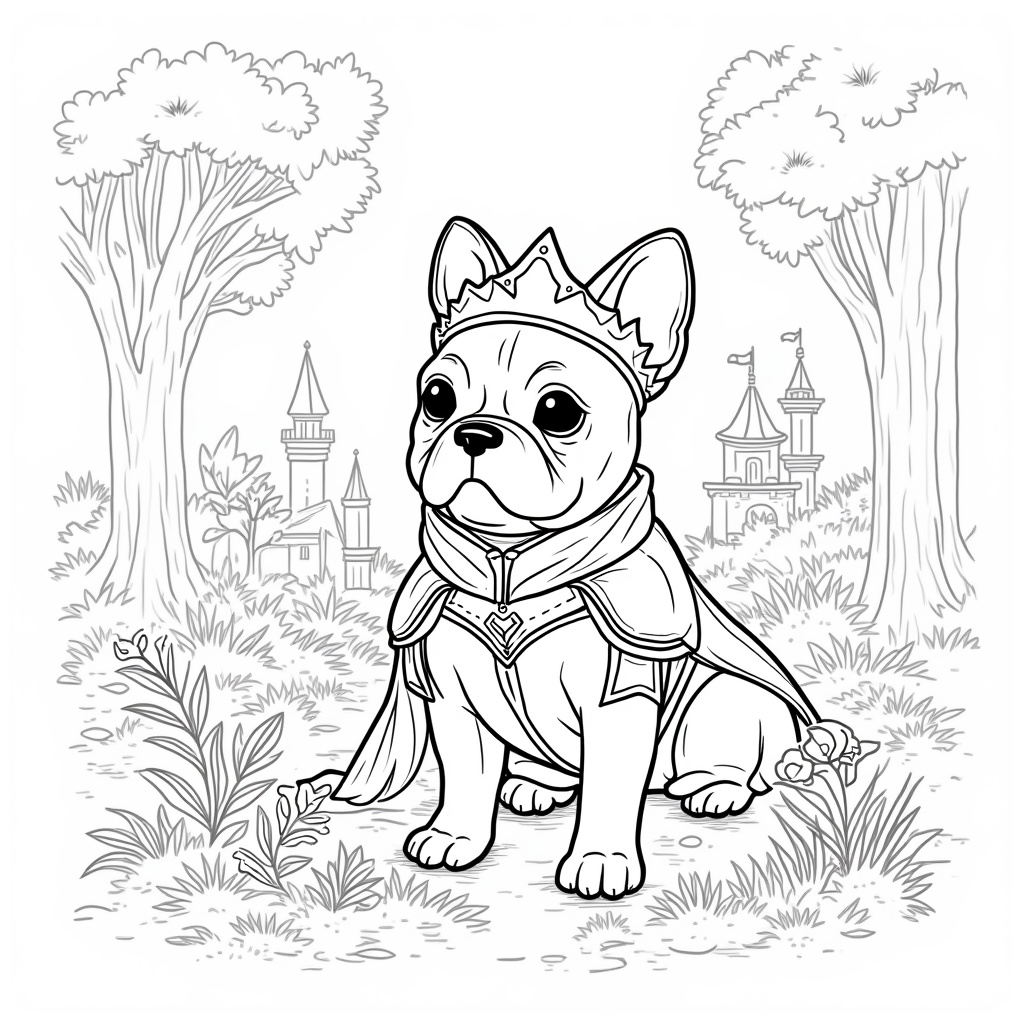 French Bulldog Coloring Pages - Page 4
