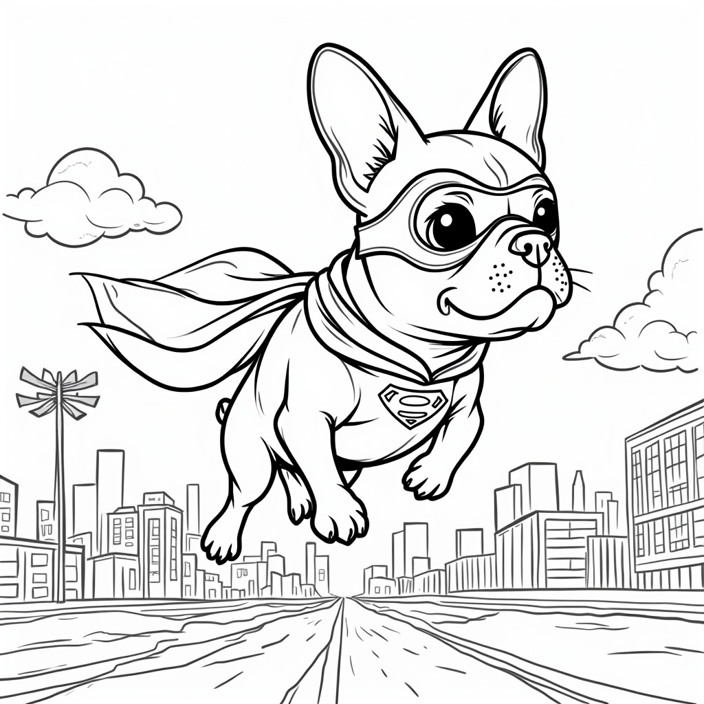 French Bulldog Coloring Pages - Page 5