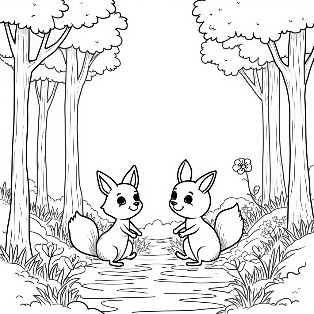 Friends Coloring Pages - Page 1