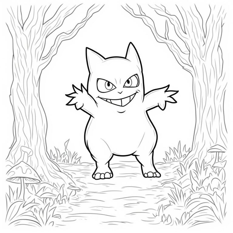 Gengar Coloring Pages - Page 1