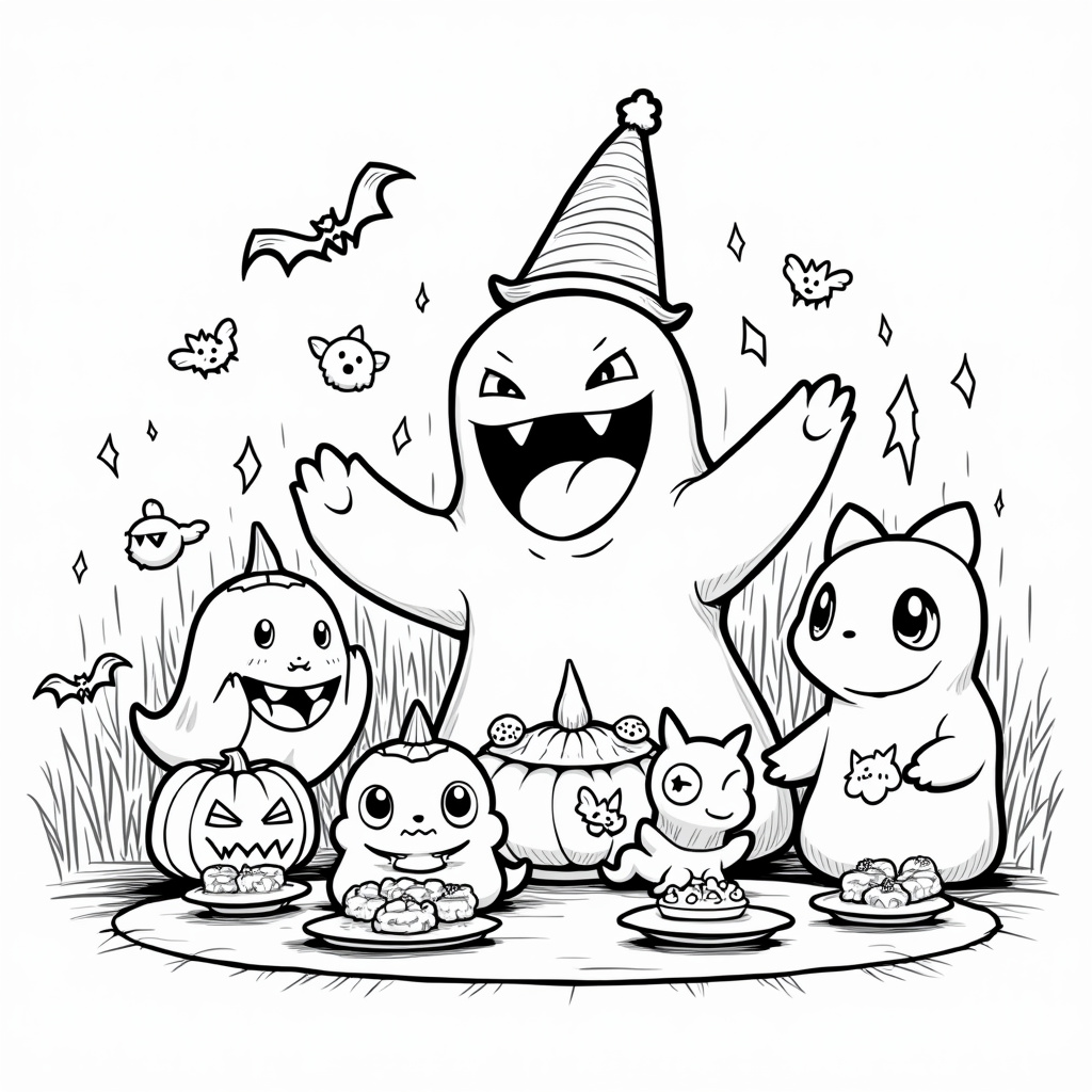Gengar Coloring Pages - Page 2