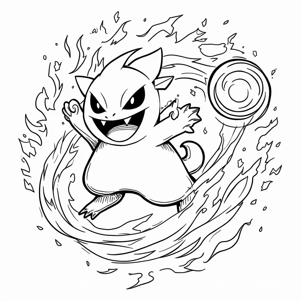 Gengar Coloring Pages - Page 4