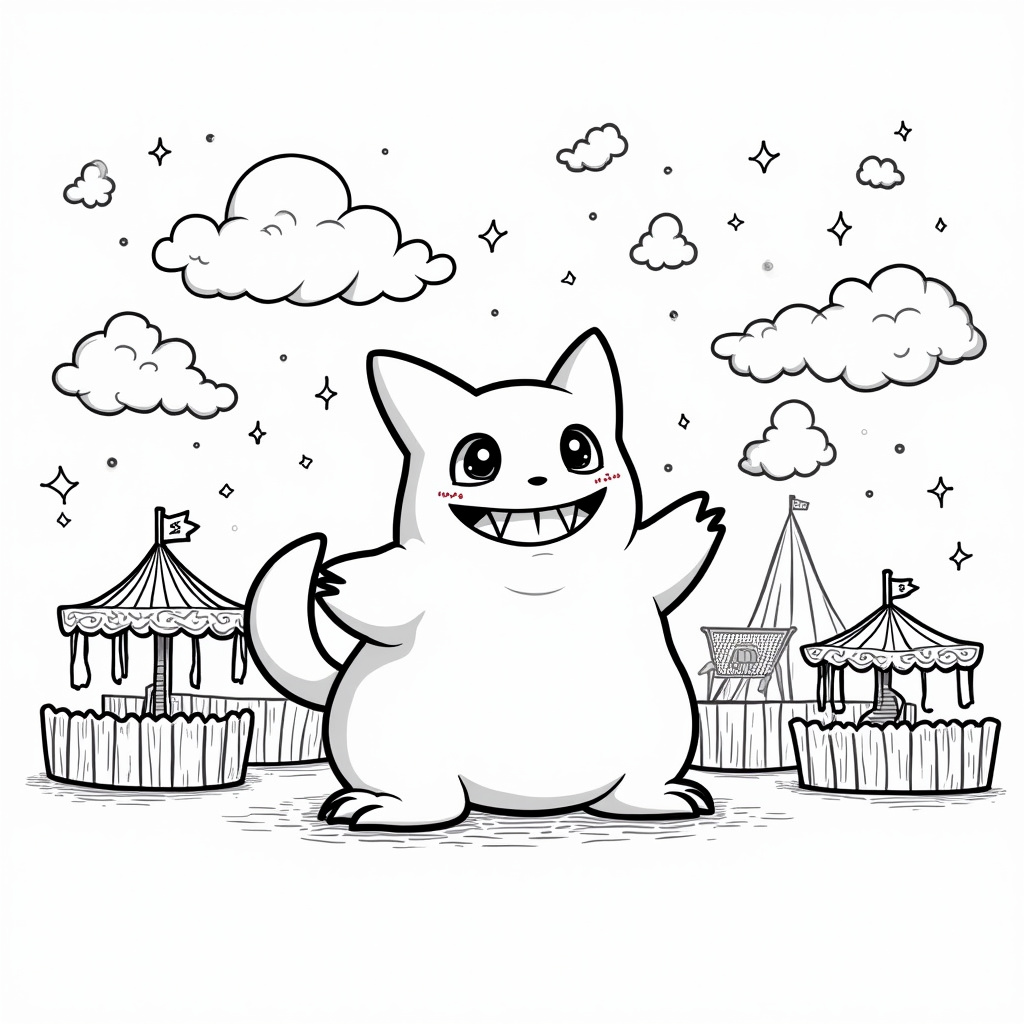Gengar Coloring Pages - Page 5