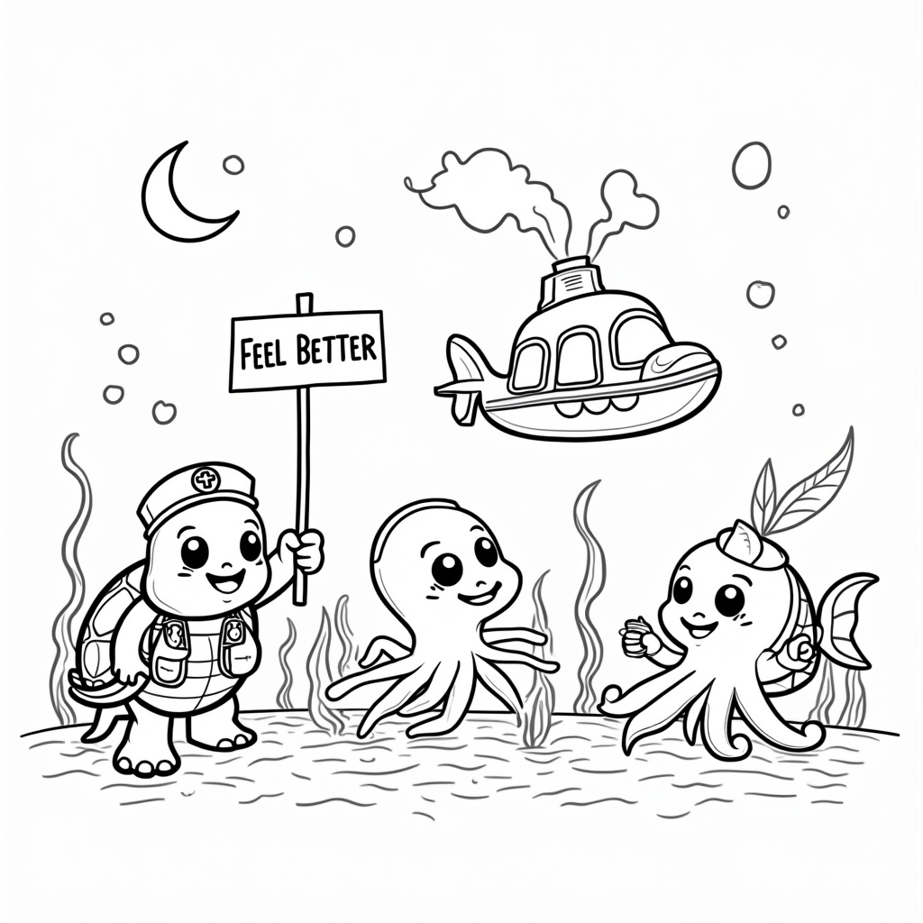 Get Well Soon Coloring Pages - Page 5