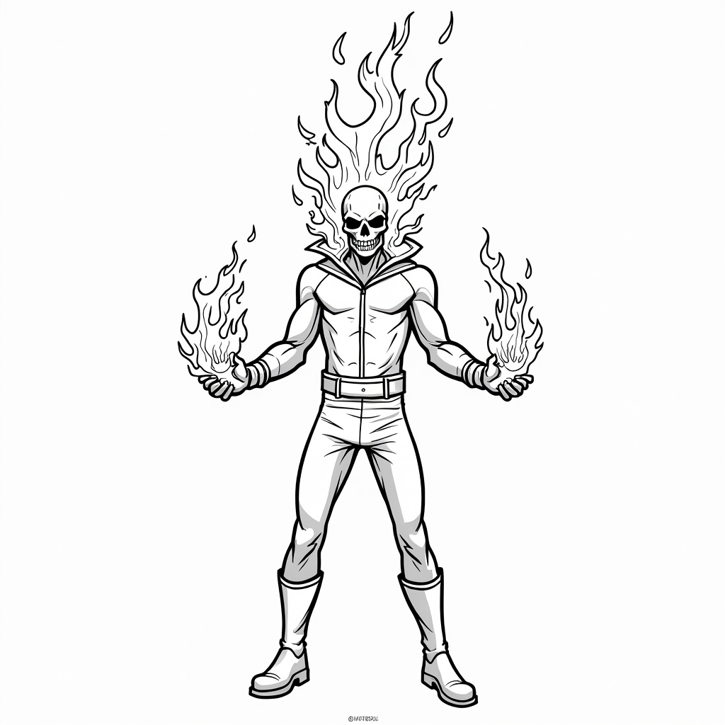Ghost Rider Coloring Pages - Page 4