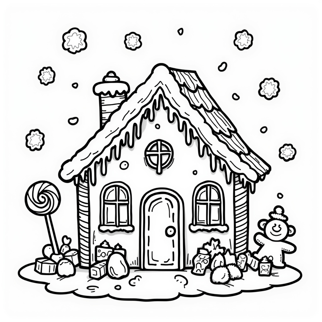 Gingerbread Man Coloring Pages - Page 2