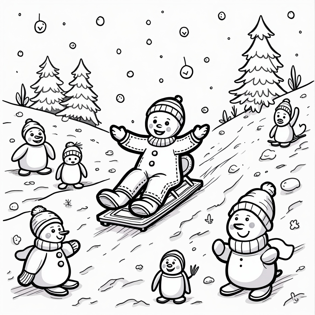 Gingerbread Man Coloring Pages - Page 4