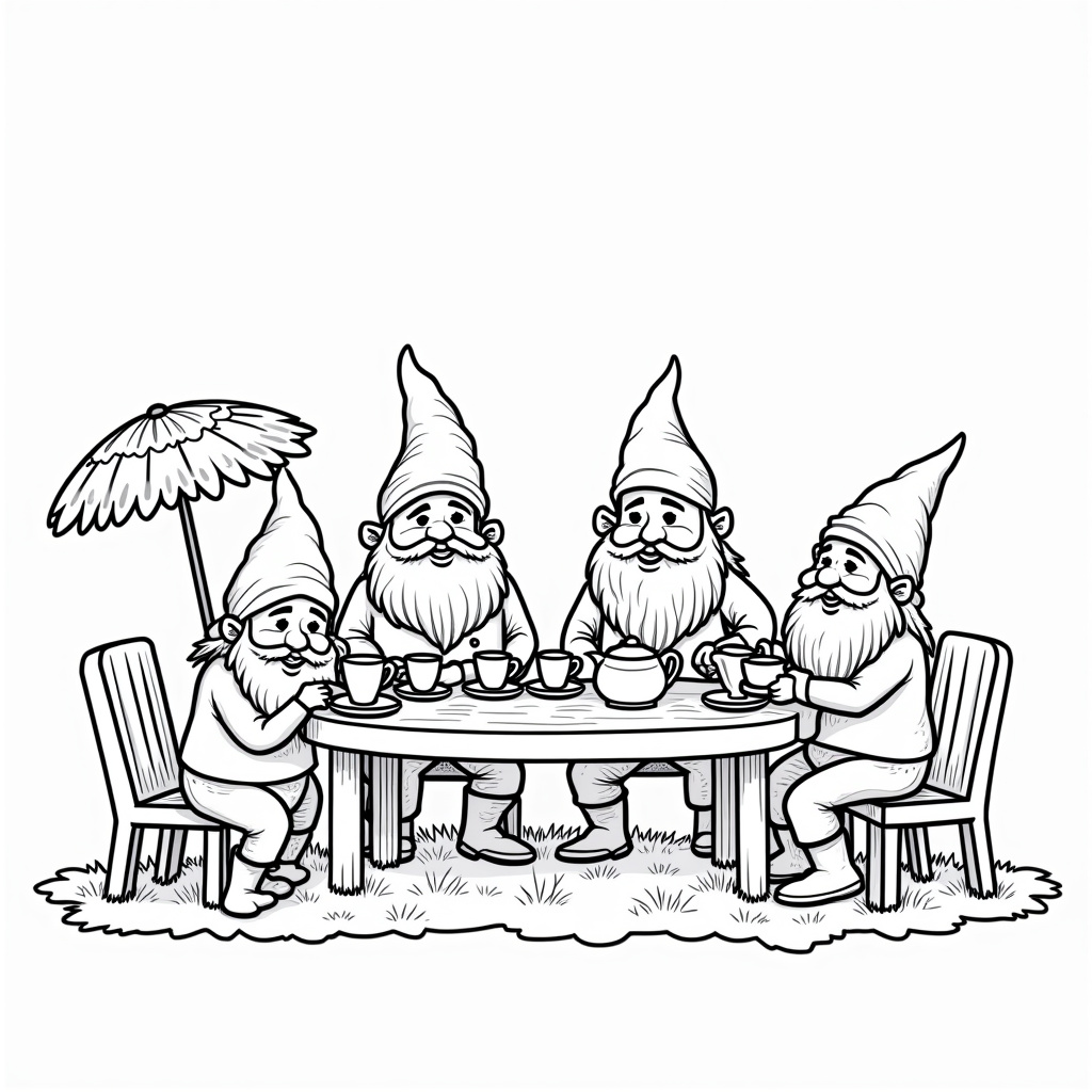 Gnome Coloring Pages - Page 2