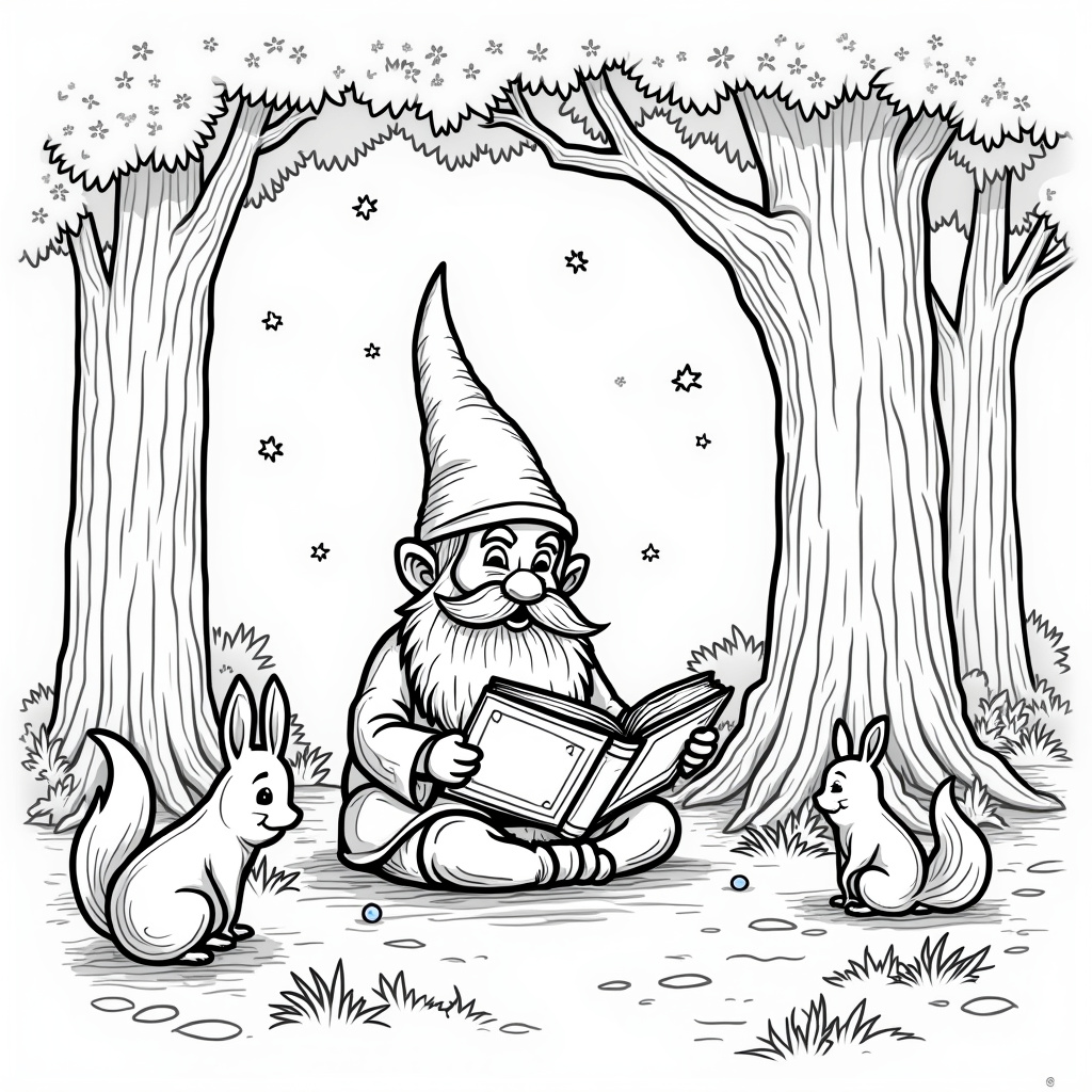 Gnome Coloring Pages - Page 3