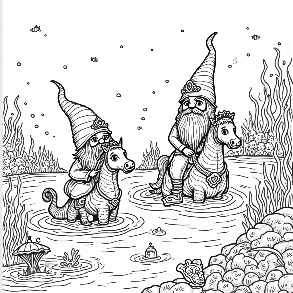 Gnome Coloring Pages - Page 5