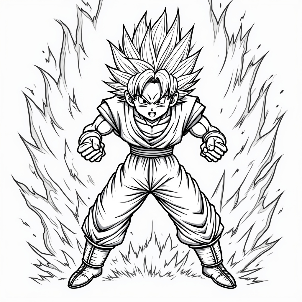 Goku Coloring Pages - Page 3