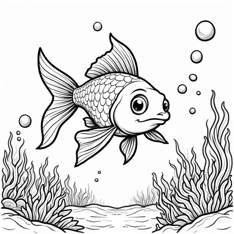 Goldfish Coloring Pages - Page 1