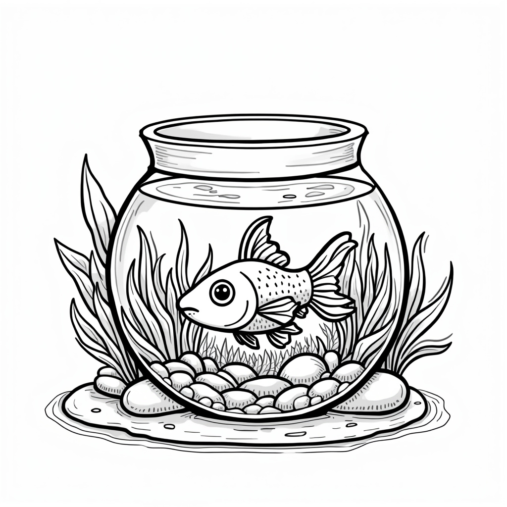 Goldfish Coloring Pages - Page 2
