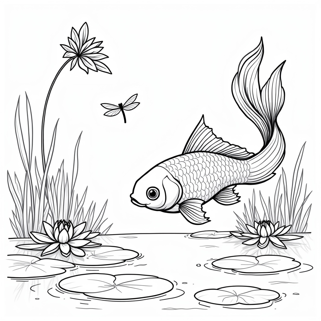 Goldfish Coloring Pages - Page 3
