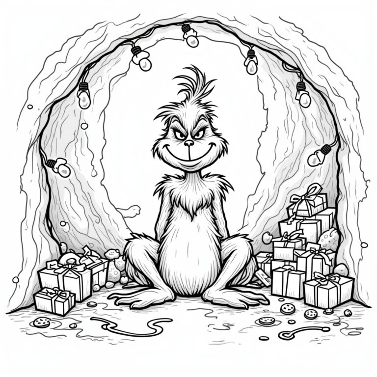 Grinch Coloring Pages - Page 1