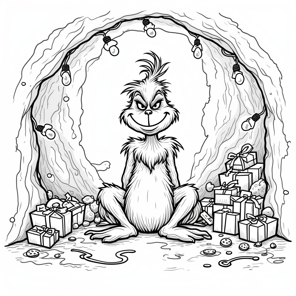 Grinch Coloring Pages - Page 1