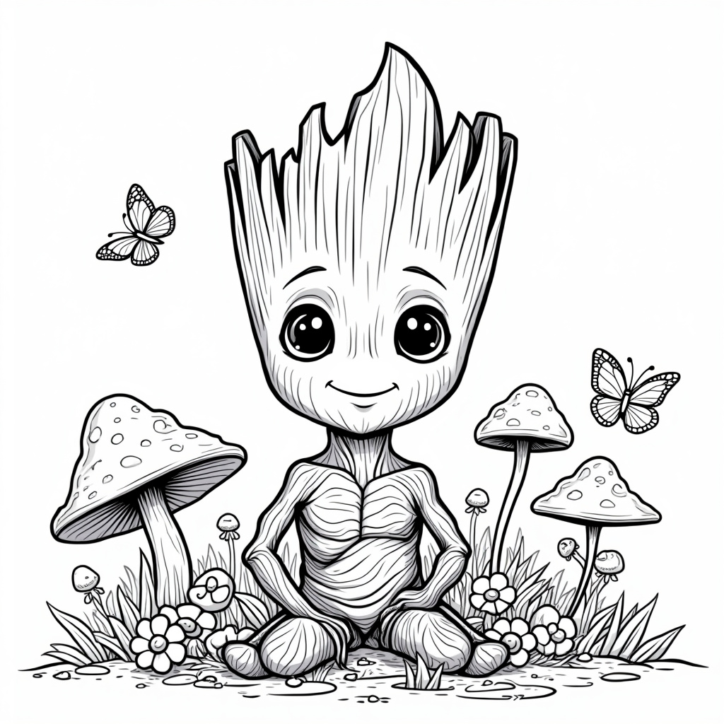 Groot Coloring Pages - Page 2