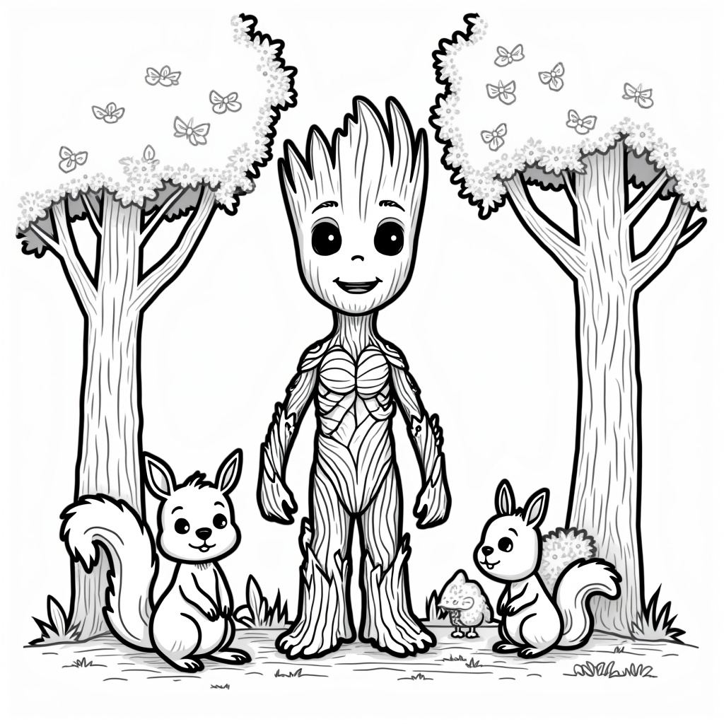 Groot Coloring Pages - Page 3
