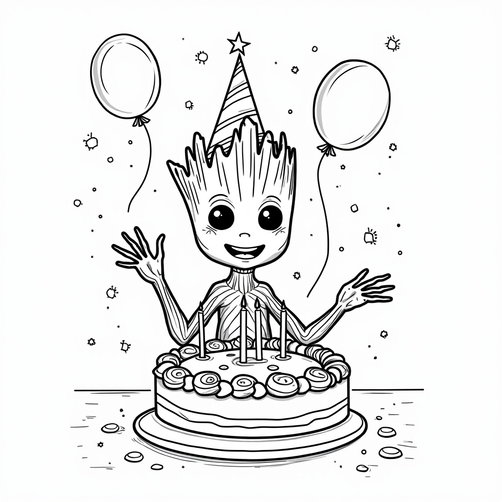Groot Coloring Pages - Page 4