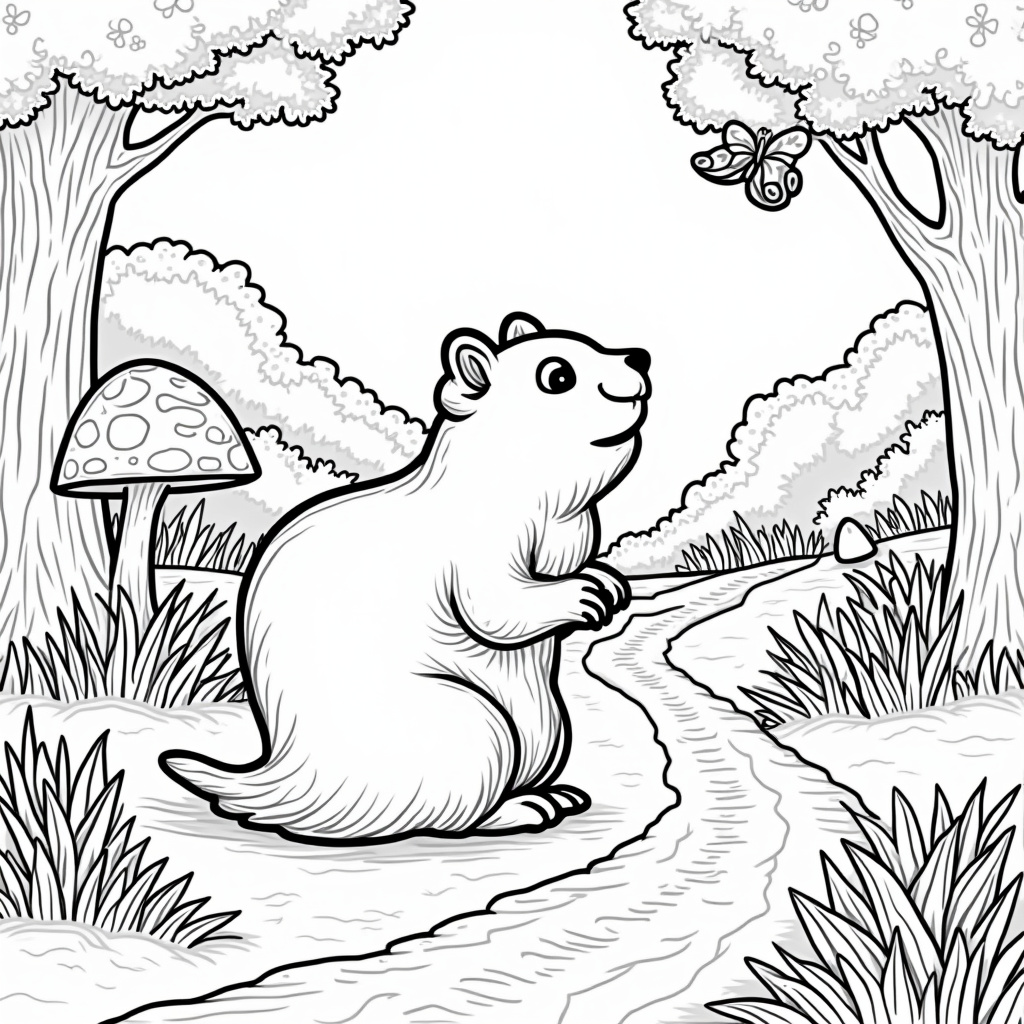 Groundhog Day Coloring Pages - Page 5