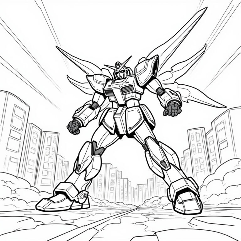 Gundam Coloring Pages - Page 1