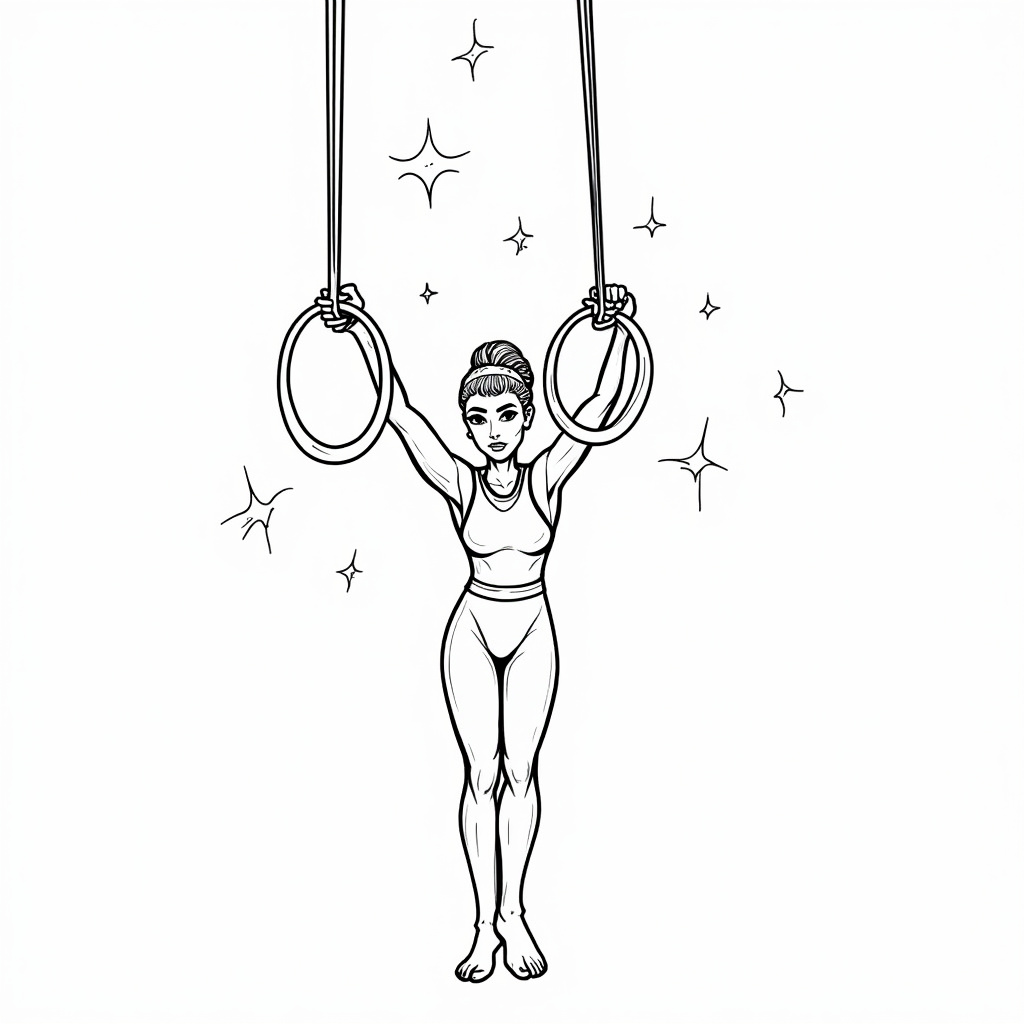 Gymnastics Coloring Pages - Page 4