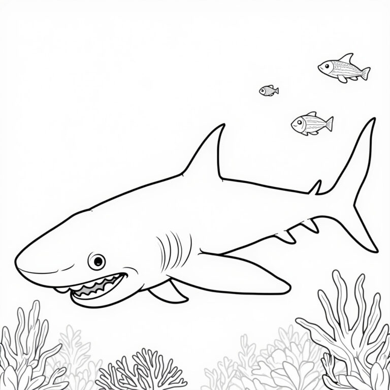 Hammerhead Shark Coloring Pages - Page 1