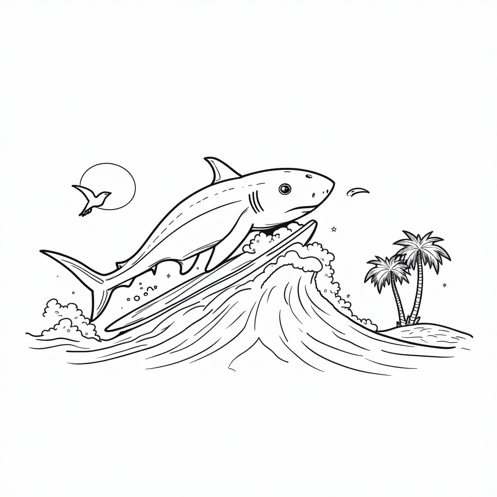 Hammerhead Shark Coloring Pages - Page 3