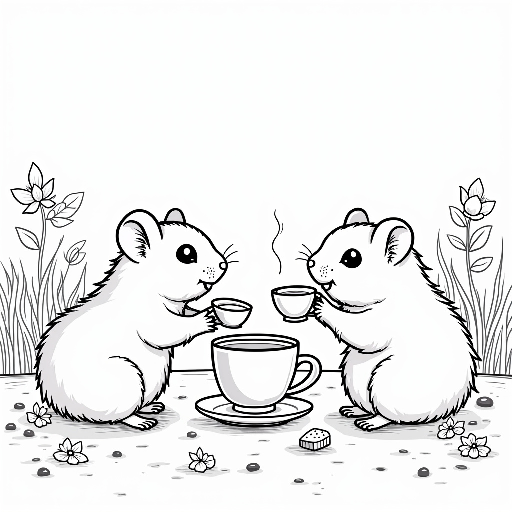 Hamster Coloring Pages - Page 2