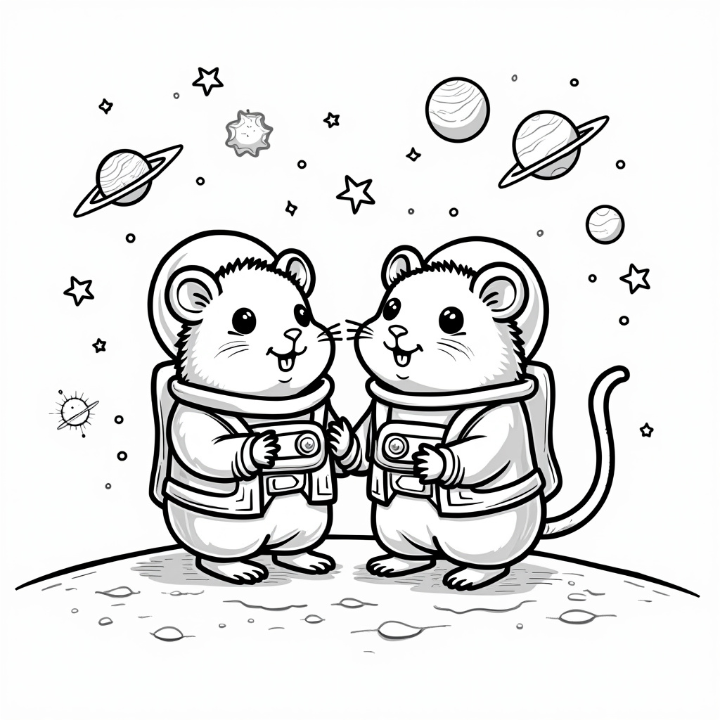 Hamster Coloring Pages - Page 3