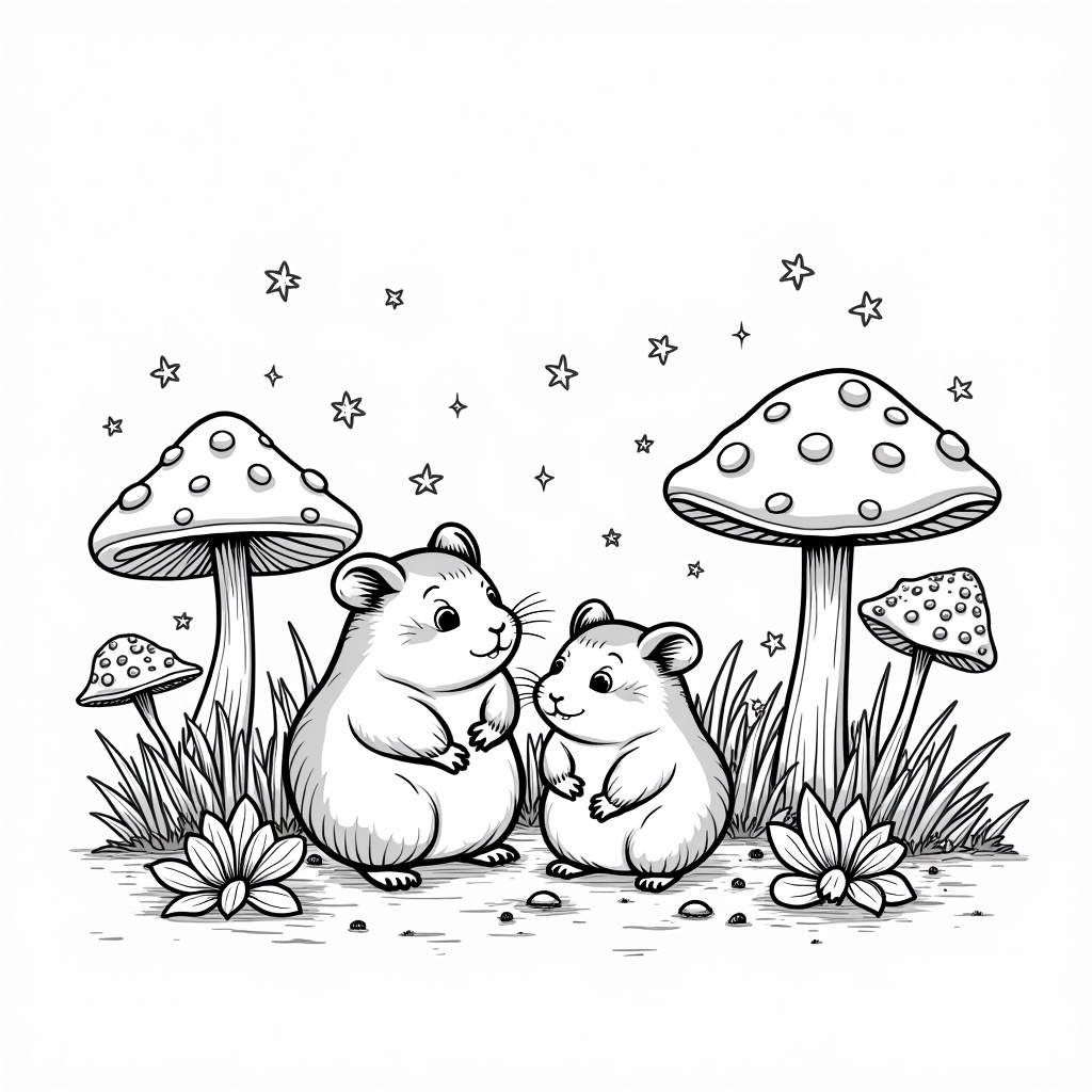 Hamster Coloring Pages - Page 4